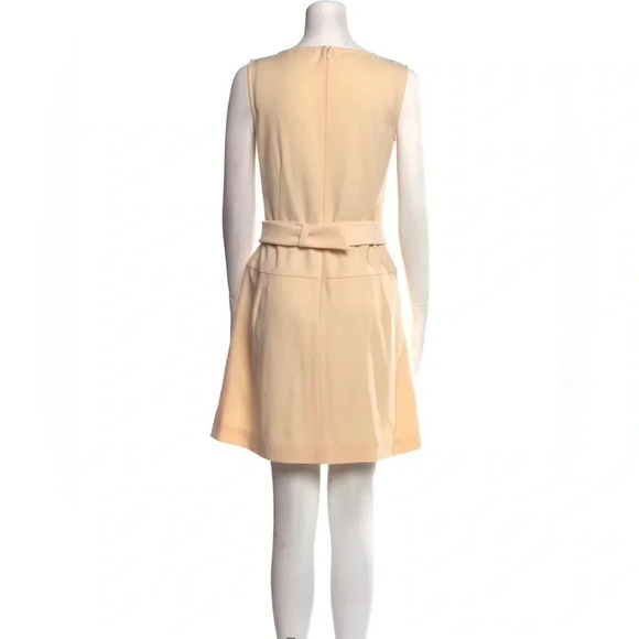 Dolce & Gabbana Virgin Wool Cream Mini Dress with belt Women Size 6 Medium IT 42 - Picture 4 of 11